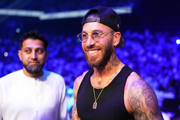 Sergio Ramos en el Etihad Arena. 