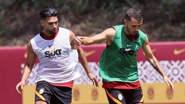 Falcao García en un entrenamiento del Galatasaray