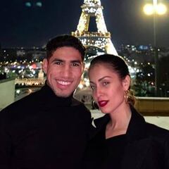Hiba Abouk y Achraf Hakimi declaran su amor en sus primera Navidad juntos