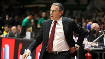 Sergio Scariolo (head coach of Segafredo Virtus Bologna) during the EuroCup, Final basketball match between Virtus Segafredo Bologna and Frutti Extra Bursaspor on May 11, 2022 at the Virtus Segafredo Arena in Bologna, Italy - Photo Michele Nucci / LiveMedia / DPPI
 AFP7 
 11/05/2022 ONLY FOR USE IN SPAIN