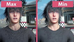 Final Fantasy XV: comparativa gráfica en PC al máximo y al mínimo