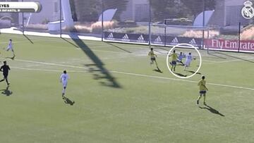 El gol y la asistencia de jug車n del hijo de Reyes con el Madrid