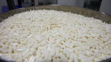 Cápsulas de Mildronate (Meldonium) en la planta de producción de la compañía farmacéutica Grindeks en Riga, Letonia.