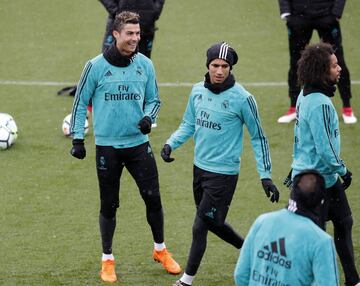 El Madrid entrena con todo esperando al Girona