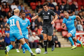 Leicester City's Harry Maguire in action.