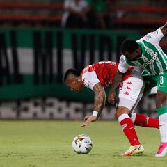 En imágenes, el partidazo entre Nacional y Santa Fe