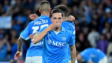 Giacomo Raspadori, jugador del Nápoles.