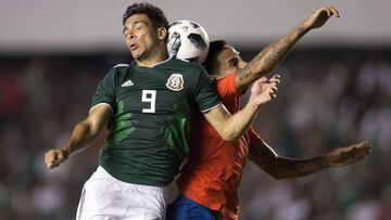 M&eacute;xico vs Chile, amistoso internacional. 