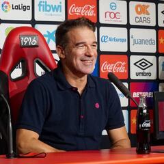 Luis García Plaza: "Estoy muy contento con la actitud, las ganas y el trabajo"