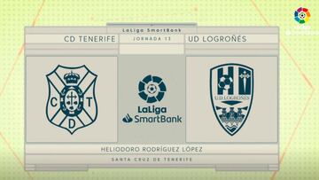 Resumen y gol del Tenerife vs Logroñes de LaLiga SmartBank