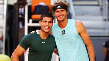 Consulta el horario, y c&oacute;mo y d&oacute;nde ver el encuentro de cuartos de final de Roland Garros entre Alexander Zverev y Carlos Alcaraz previsto para este martes 31 de mayo.