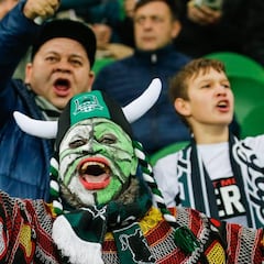 100 policías y 120 vigilantes para 150 hinchas del Krasnodar