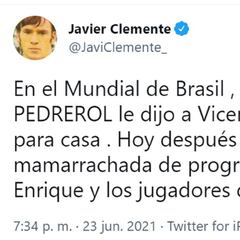 "Después de oír tu mamarrachada sobre Luis Enrique, debes dimitir"