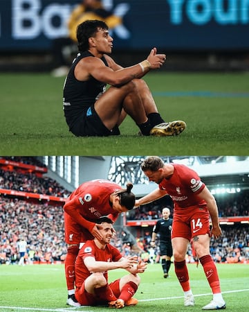 El jugador de fútbol australiano homanajeó a Diogo Jota en la derrota de su equipo, el Carlton FC ante el Collingwood FC por 59 - 115