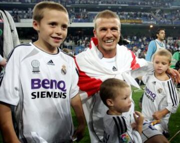 David Beckham jug¨® en el Real Madrid, Milan y PSG.