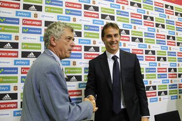 El 21 de julio de 2016 fue presentado como nuevo seleccionador nacional tras Vicente del Bosque. 