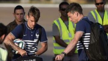 Griezmann, a su llegada a Francia.