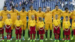 Futbol, Camerun vs Australia
 Copa Confederaciones 2017
 Los jugadores de la seleccion de Australia posan para los fotgrafos antes del partido del grupo B de la Copa Confederaciones en el estadio San Petersburgo de San Petersburgo, Rusia.
 22/06/2017
 Mexsport/Photosport
 ******
 
 Football, Cameroon vs Australia
 Confederations Cup, Russia 2017
 Australia&#039;s players pose for the photographers before the group B football match of the Confederations Cup held at the San Petersburgo stadium in Moscow, Russia.
 22/06/2017
 Mexsport/Photosport