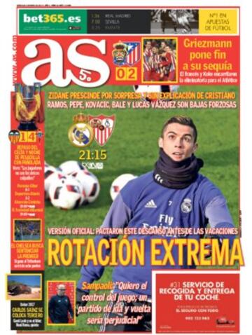 Las portadas de AS de enero