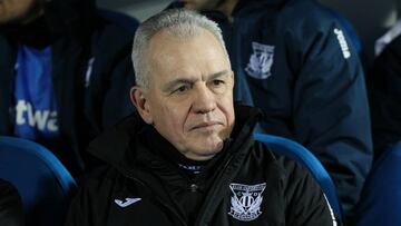 Javier Aguirre en el partido frente al Getafe