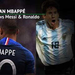 Kylian Mbappe vs Lionel Messi and Cristiano Ronaldo