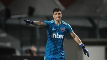El arquero brasileño jugó en México con Querétaro, está a préstamo con el Sao Paulo. Apenas hace unos días sonó para llegar al América.