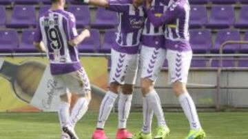 24/01/16 REAL VALLADOLID/CORDOBA,   PRIMER GOL DEL VALLADOLID