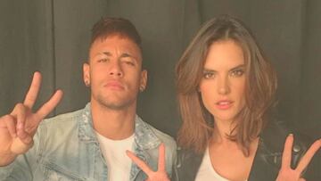 Neymar y Alessandra Ambrosio (Instagram)