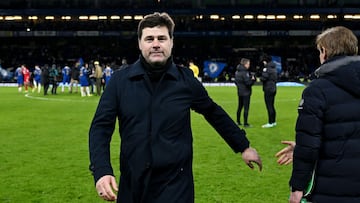 Mauricio Pochettino, entrenador del Chelsea, tras el partido ante el Middlesbrough de Carabao Cup.