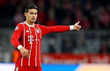 James flies for Bayern Munich