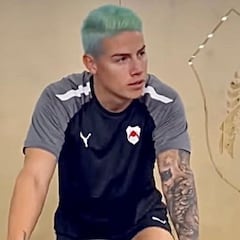 James Rodríguez reaparece en entrenamiento de Al Rayyan