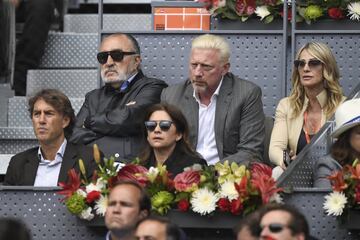 Tiriac y Boris Becker.