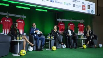 28/03/19 CONGRESO SOBRE LA MUJER EN EL FUTBOL LEADERSHIP WOMAN FOOTBALL LWF
ROMINA FERNANDEZ DANIEL CRAVO MONSERRAT JIMENEZ MARCOS SENNA NATALIA SIMEONE