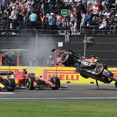 Checo Pérez intentó copiar maniobra de Verstappen en el GP de México