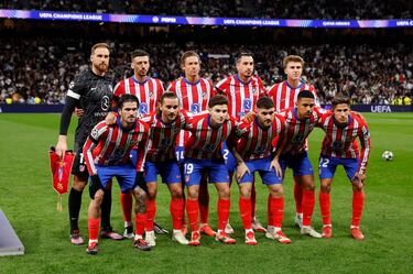 Jan Oblak, Clement Lenglet, Marcos Llorente, José María Giménez, Pablo Barrios, Rodrigo de Paul, Antoine Griezmann, Julián Álvarez, Javi Galán, Samuel Lino y Giuliano Simeone.
