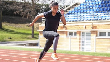 Ana Peleteiro entrena a las &oacute;rdenes de Iv&aacute;n Pedroso en el Centro Deportivo Fuente de la Ni&ntilde;a de Guadalajara.