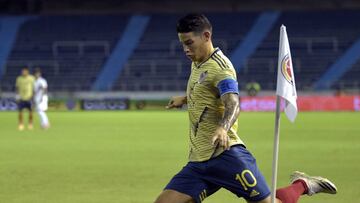 James Rodr&iacute;guez durante un partido con la Selecci&oacute;n Colombia.