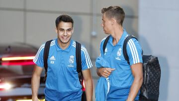 Reguilón, con el Real Madrid.