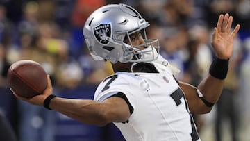 Despite a two-year contract, Las Vegas Raiders quarterback Geno Smith may not be their starter by next season if he continues playing the way he is now.
