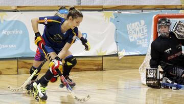 Espa?a doblega a Colombia (0-9) en los cuartos de final del Mundial de hockey patines.
