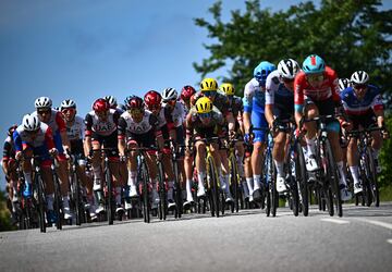 El pelotón durante la segunda etapa del Tour de Francia 2022.