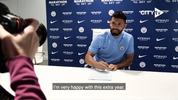 Kun, renovado: "Quiero estar 10 años en la Premier League"