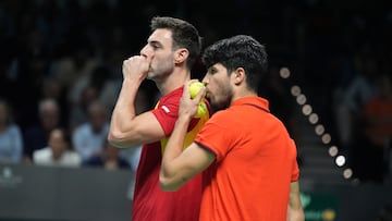 Resumen del Alcaraz/Granollers - Zandschulp/Koolhof: partido de dobles, Espa?a - Holanda de Copa Davis