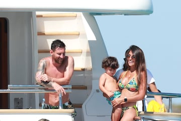 Messi con su familia de vacaciones 