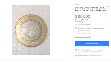 La moneda conmemorativa de la Fuerza Aérea que vale 20 pesos y venden en 60 mil