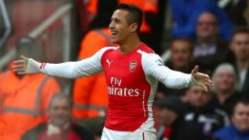 Alexis Sánchez es el goleador de Arsenal en la Premier.