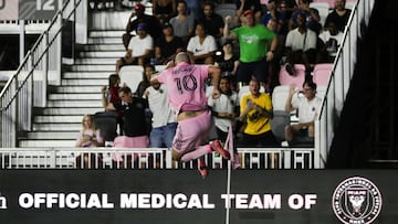 FORT LAUDERDALE, FLORIDA - JULY 30: Inter Miami Gonzalo Higuain celebrates goal at DRV PNK Stadium on July 30, 2022 in Fort Lauderdale, Florida.   Lauren Sopourn/Getty Images/AFP
== FOR NEWSPAPERS, INTERNET, TELCOS & TELEVISION USE ONLY ==