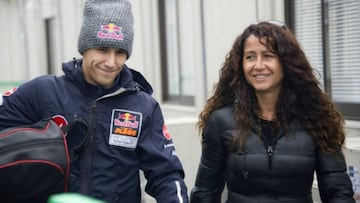 Luis Salom y su madre Mar&iacute;a.