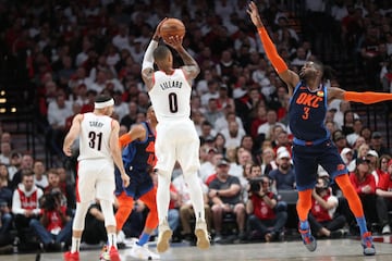 Portland Trail Blazers vencieron a Oklahoma City Thunder en los Playoffs de la NBA