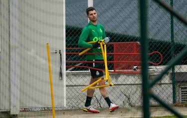 Satrústegui vuelve a trabajar en el lateral izquierdo